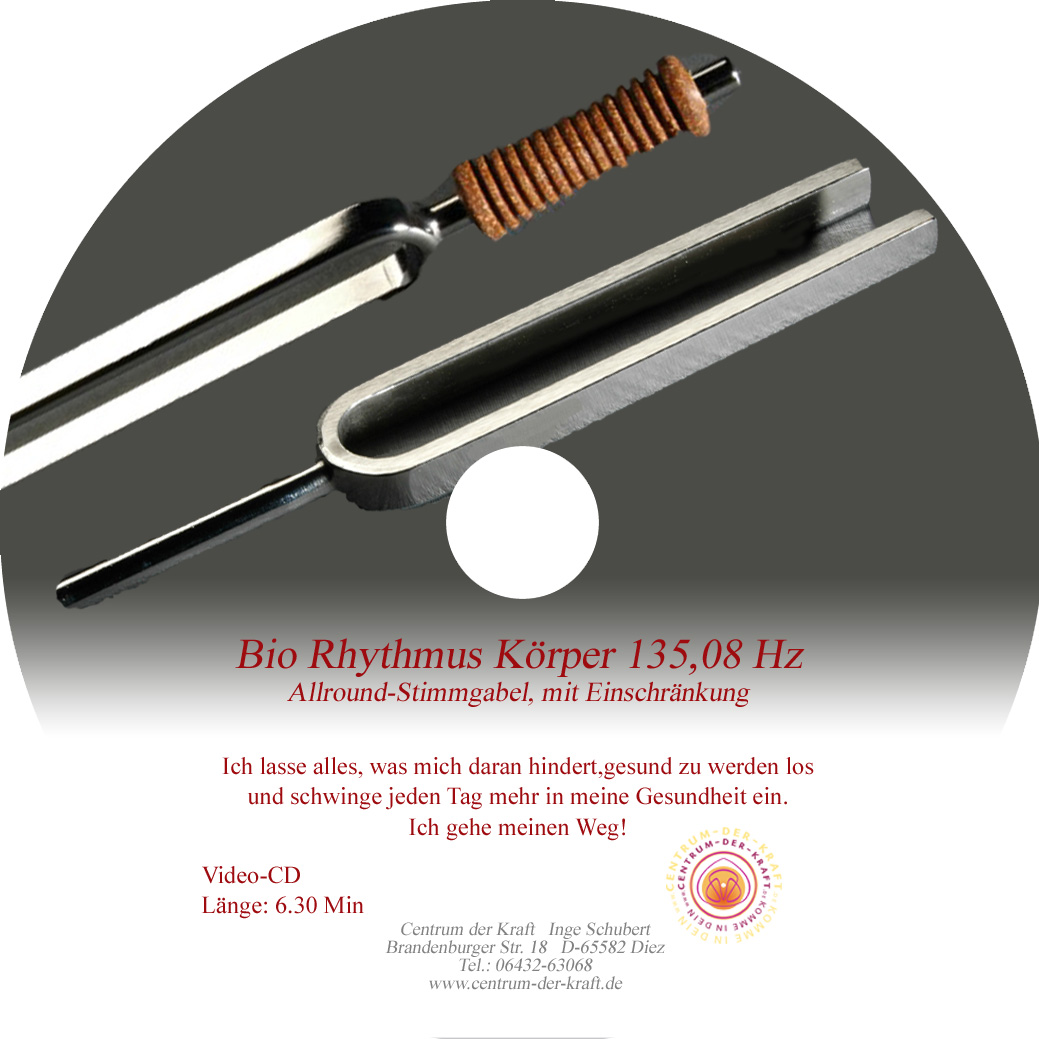 Bio Rhythmus Körper 135.08 Hz