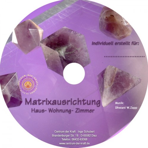 Matrixausrichtung (Haus-Wohnung-Zimmer) MP3-CD